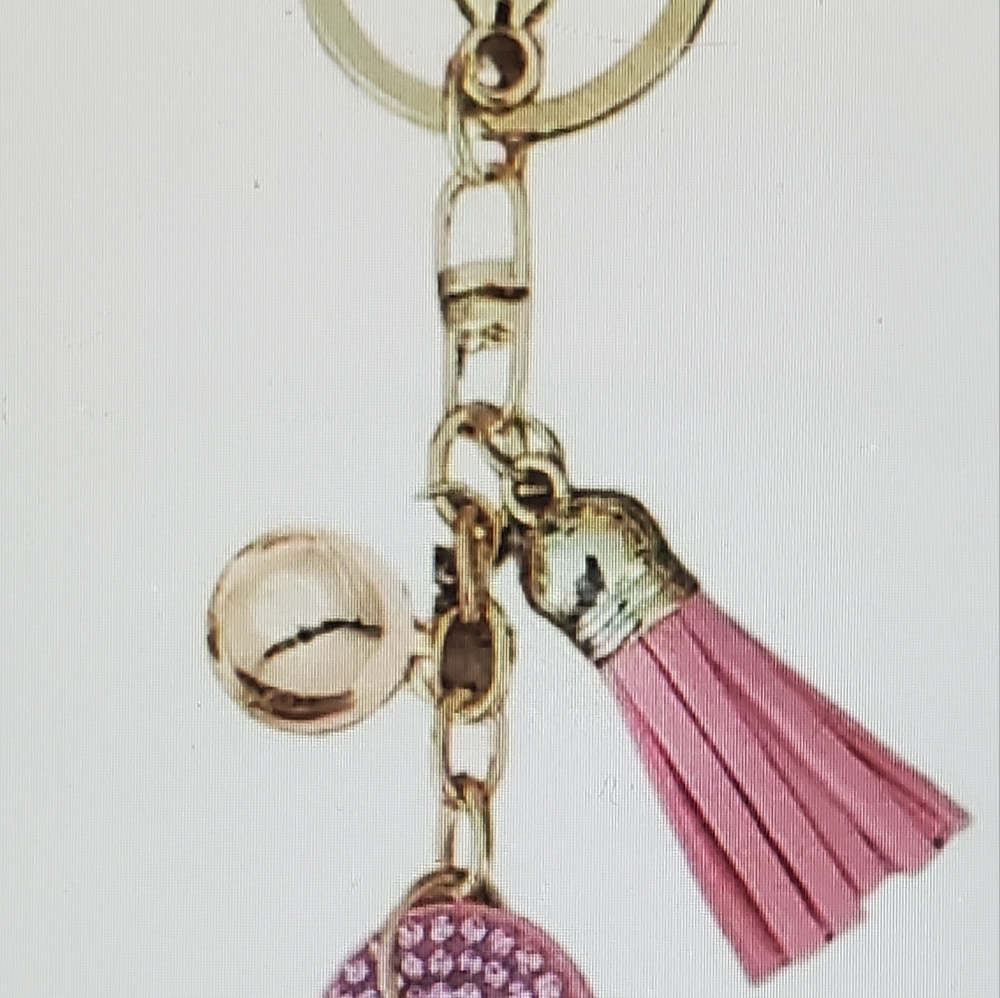 DIVAS LiMiTED Pink Rhinestone Key Holder - Picture 3 of 3